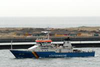 Vergleichsfahrt des SWATH-Tenders DUHNEN mit einem 50-m-Monohull-Schiff